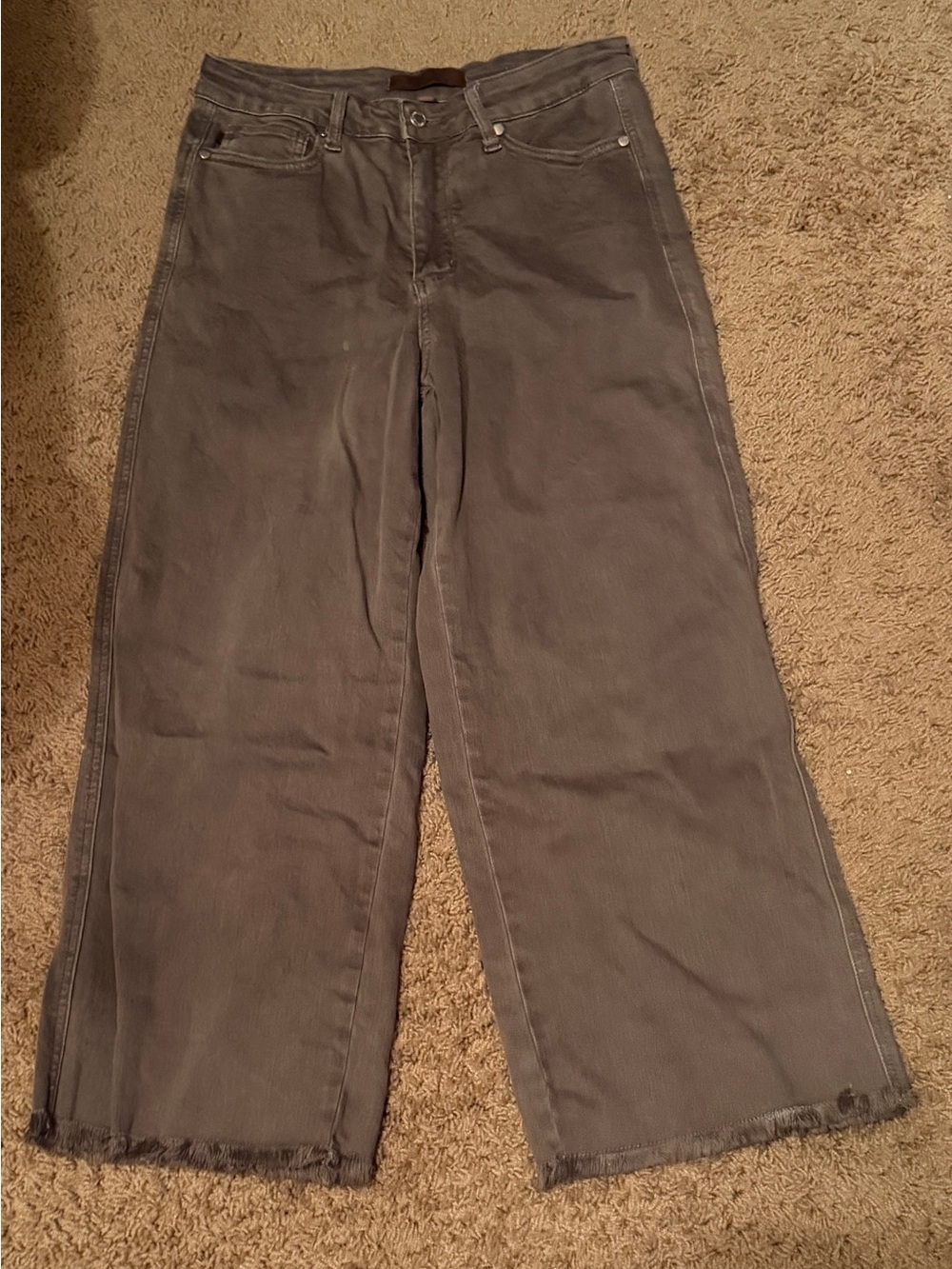 Judy Blue Wide Leg Brown/Green Pants